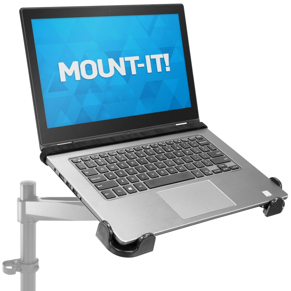 Laptop Mount - Clamp-On Laptop Tray w/ Safety Straps - Mount-It! - MI-5352T