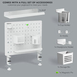 Desk Accessories - Clamp-on Pegboard Organizer - Mount-It! -