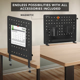Desk Accessories - Clamp-on Pegboard Organizer - Mount-It! -