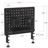 Desk Accessories - Clamp-on Pegboard Organizer - Mount-It! -