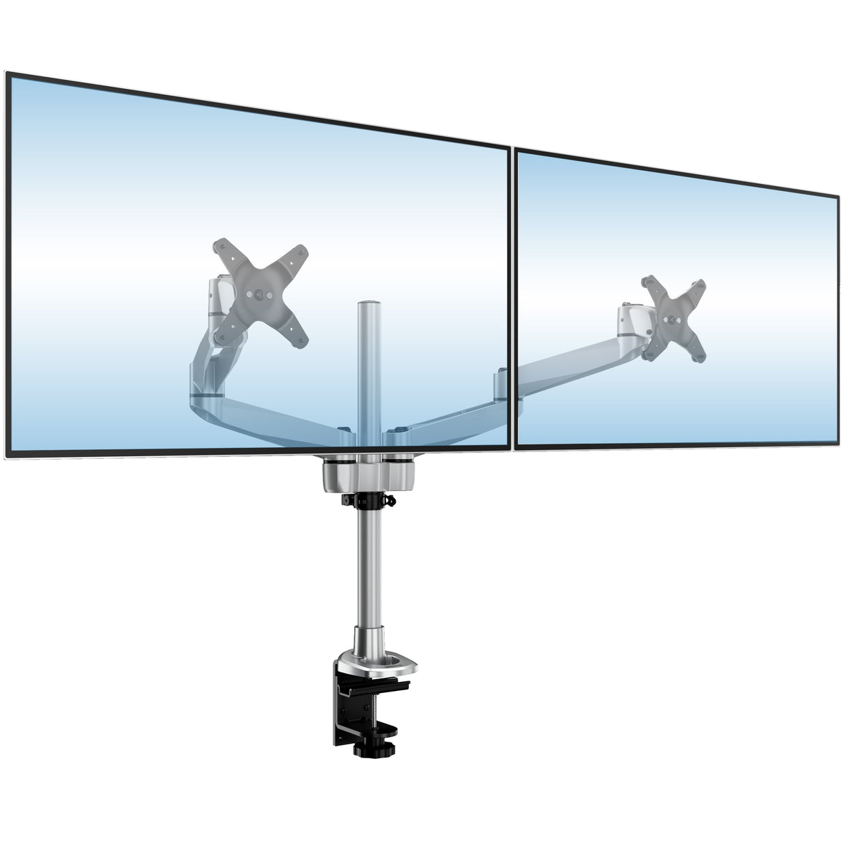 Monitor Mount - CLiX Series Full Motion Dual Monitor Desk Mount - Mount-It! -