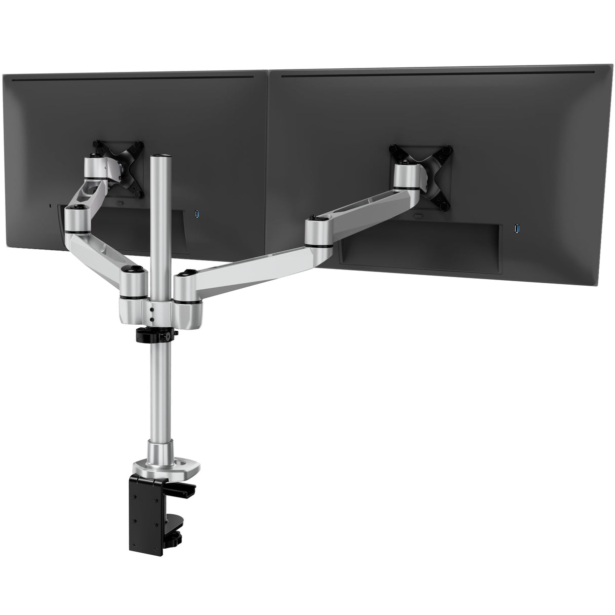 Monitor Mount - CLiX Series Full Motion Dual Monitor Desk Mount - Mount-It! -
