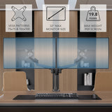 Monitor Mount - CLiX Series Full Motion Dual Monitor Desk Mount - Mount-It! -