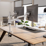 Monitor Mount - CLiX Series Full Motion Dual Monitor Desk Mount - Mount-It! -