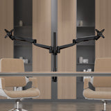Monitor Mount - CLiX Series Full Motion Dual Monitor Desk Mount with Gas Spring Arms - Mount-It! -
