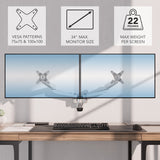 Monitor Mount - CLiX Series Full Motion Dual Monitor Wall Mount - Mount-It! -