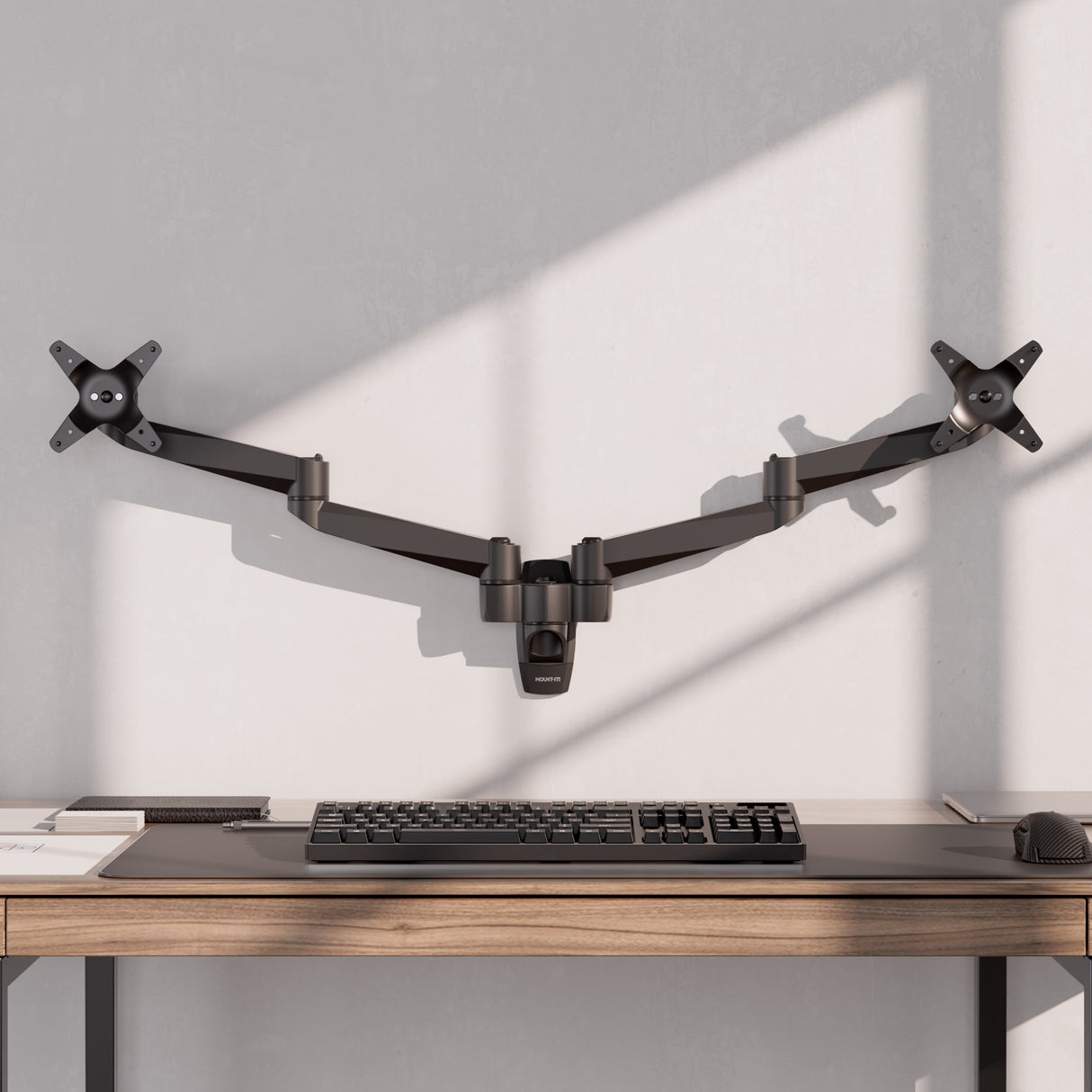 Monitor Mount - CLiX Series Full Motion Dual Monitor Wall Mount - Mount-It! -