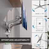 Monitor Mount - CLiX Series Full Motion Dual Monitor Wall Mount - Mount-It! -