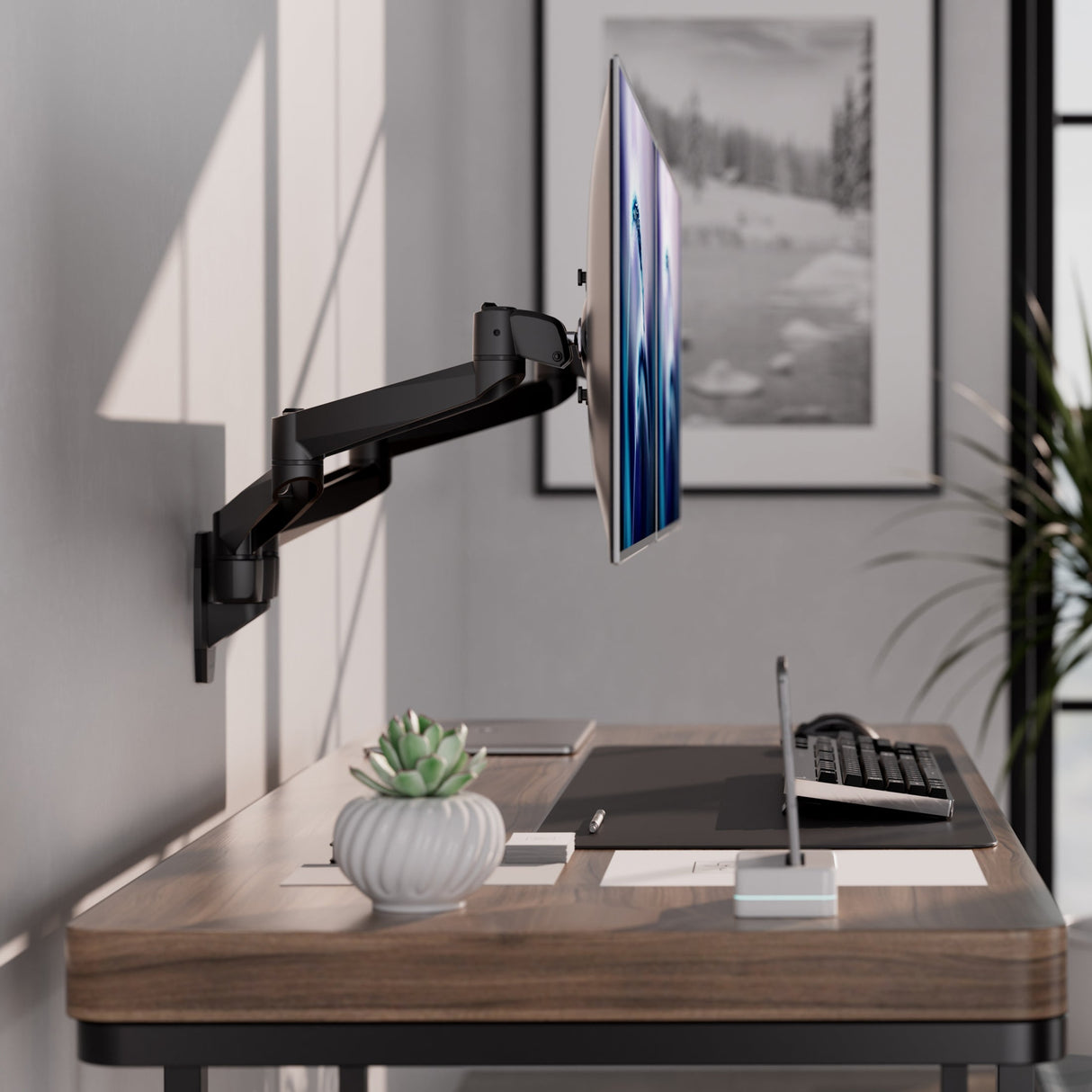 Monitor Mount - CLiX Series Full Motion Dual Monitor Wall Mount - Mount-It! -