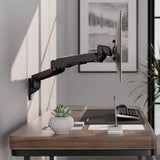 Monitor Mount - CLiX Series Full Motion Dual Monitor Wall Mount with Gas Spring Arms - Mount-It! -