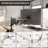 Monitor Mount - CLiX Series Full Motion Single Monitor Desk Mount - Mount-It! -