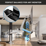 Monitor Mount - CLiX Series Full Motion Single Monitor Desk Mount with Gas Spring Arm - Mount-It! -