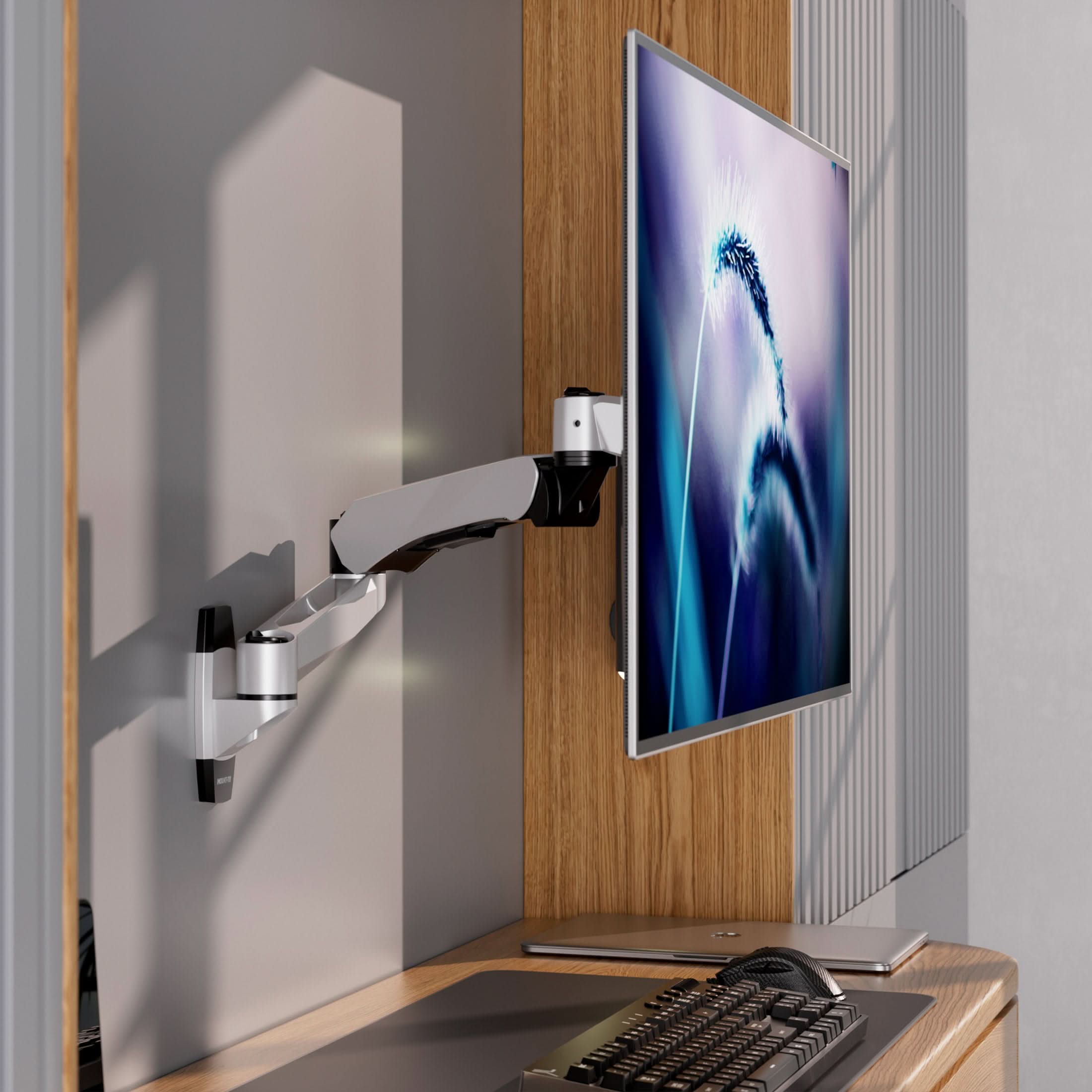 Mount-It! Flat Panel Monitor/LCD TV Wall Mount with Dual Articulating Arm for 13-30