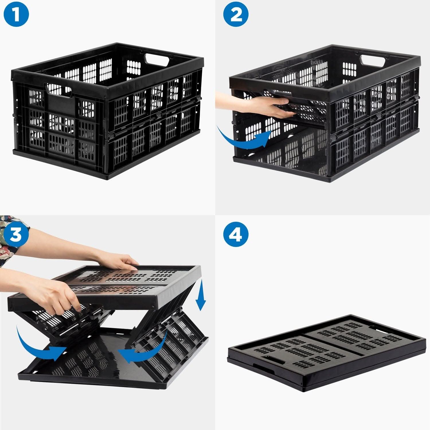 Mount-It! Collapsible Milk Crate - Thumbnail 3
