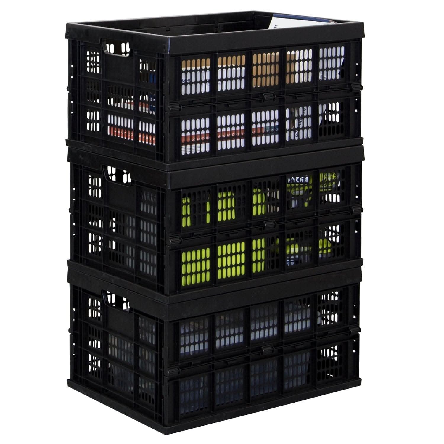 Mount-It! Collapsible Milk Crate
