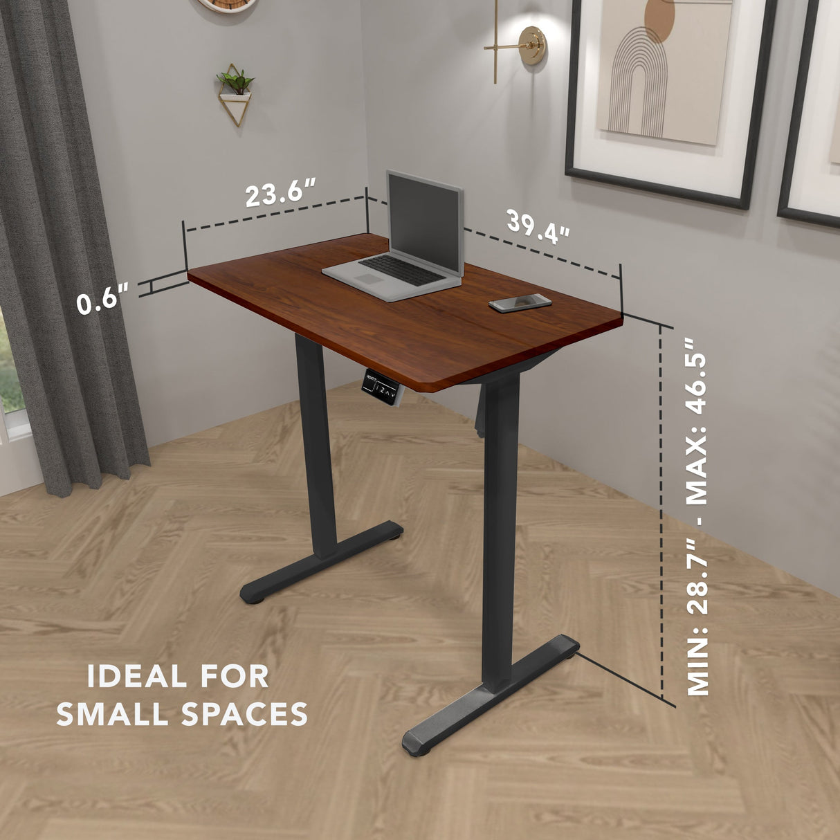 Standing Desk - Compact Electric Standing Desk with 40" Tabletop - Mount-It! -