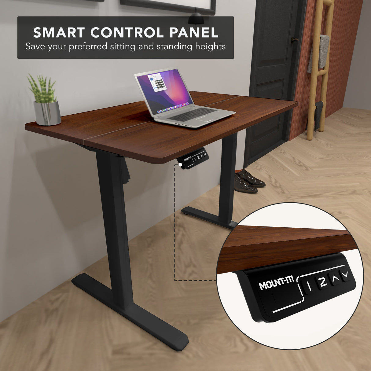 Standing Desk - Compact Electric Standing Desk with 40" Tabletop - Mount-It! -