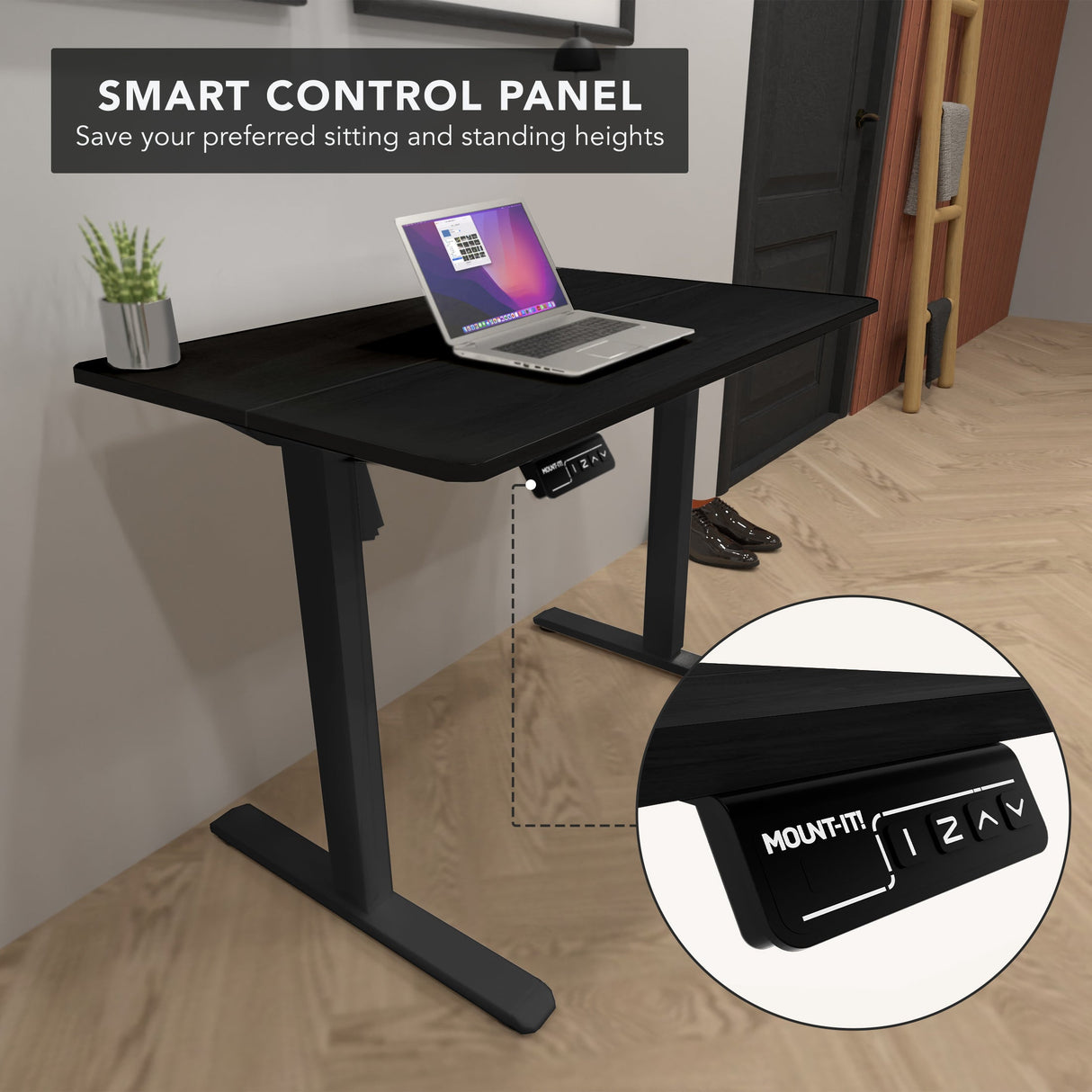 Standing Desk - Compact Electric Standing Desk with 40" Tabletop - Mount-It! -