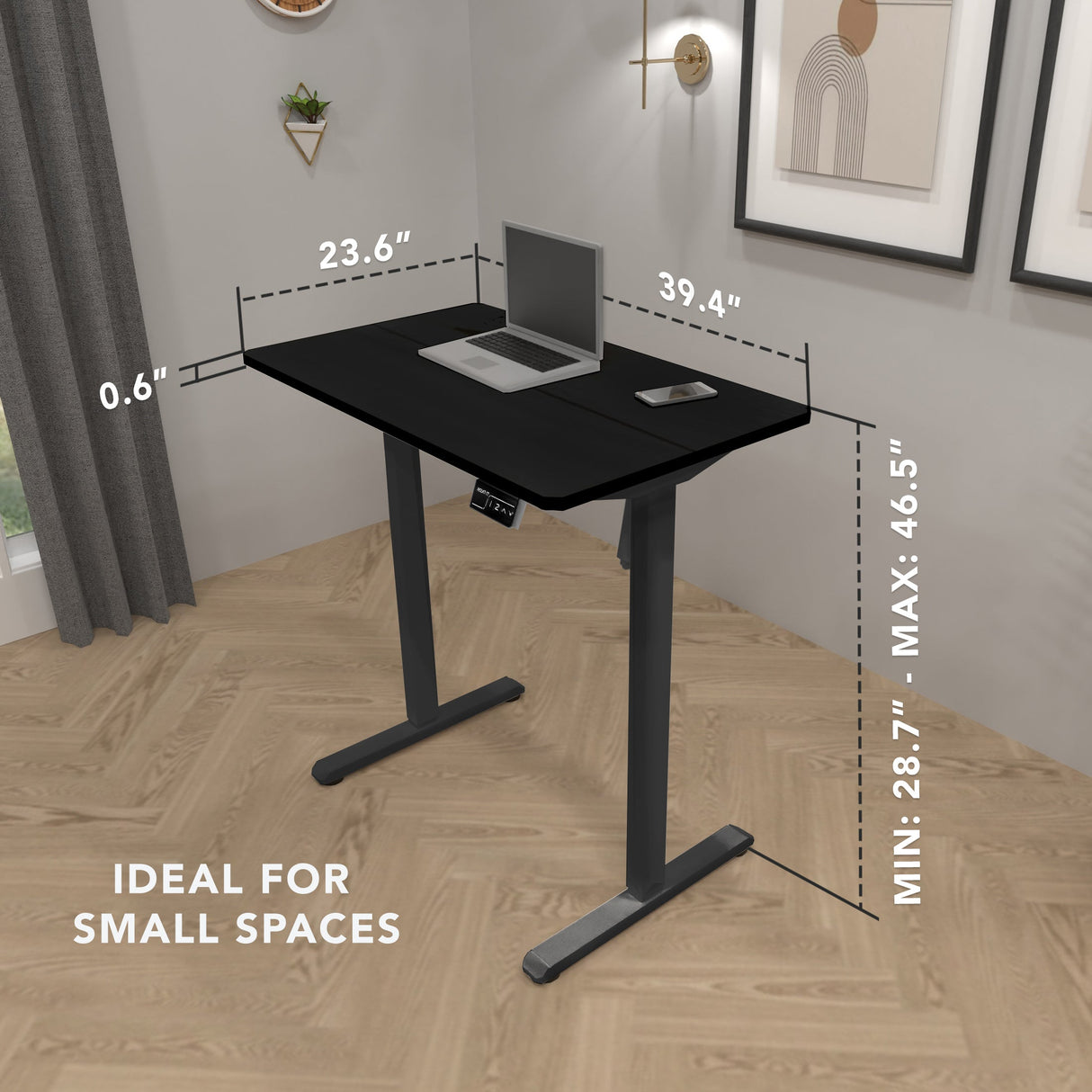 Standing Desk - Compact Electric Standing Desk with 40" Tabletop - Mount-It! -