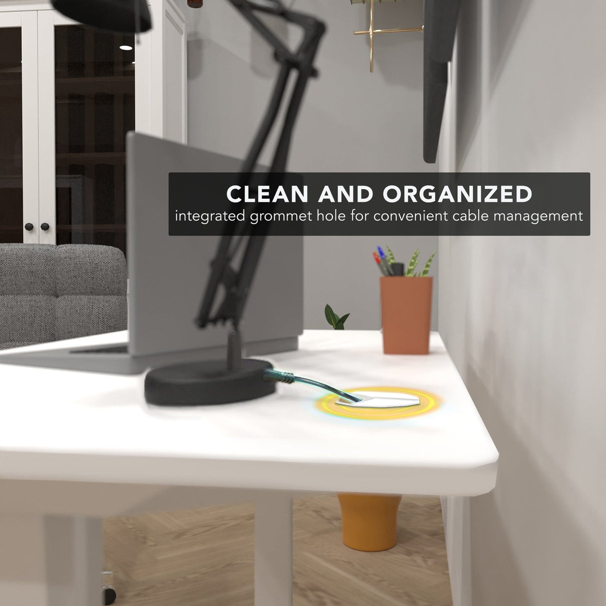 Standing Desk - Compact Electric Standing Desk with 48" Tabletop - Mount-It! -
