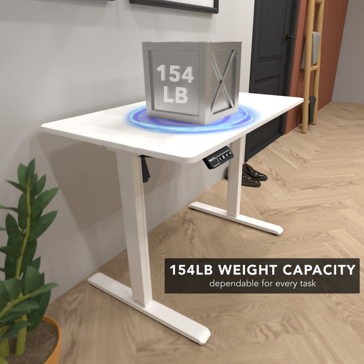 Standing Desk - Compact Electric Standing Desk with 48" Tabletop - Mount-It! -