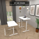 Standing Desk - Compact Electric Standing Desk with 48" Tabletop - Mount-It! -