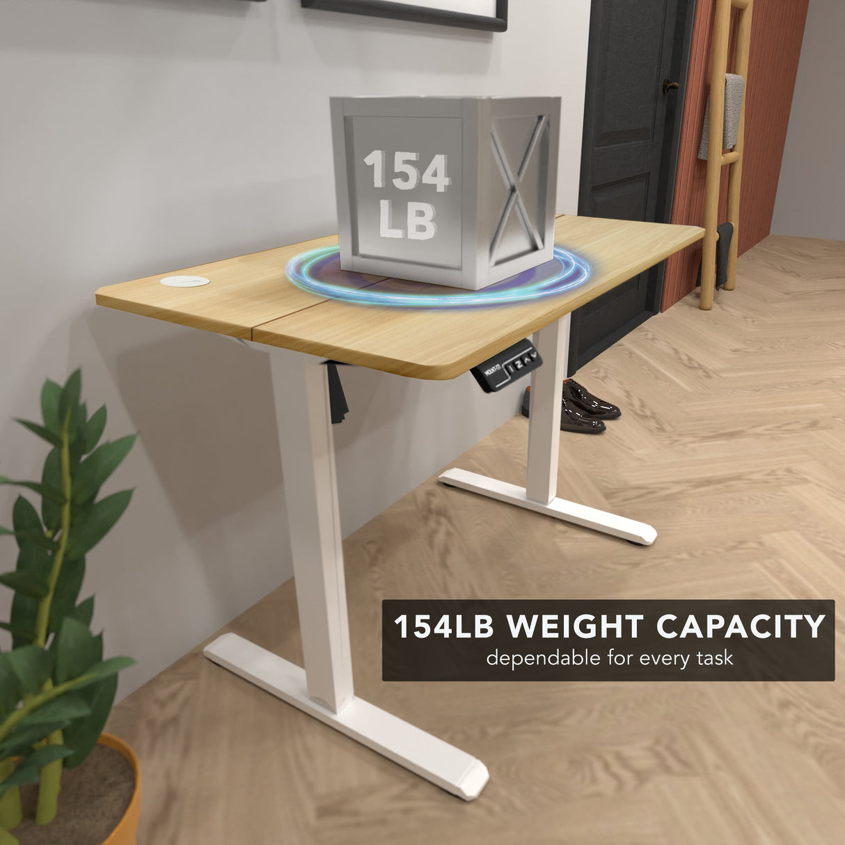 Standing Desk - Compact Electric Standing Desk with 48" Tabletop - Mount-It! -