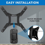 TV Mount - Compact Full Motion TV Wall Mount - for TVs up to 50" - Mount-It! - MI-2829XL