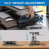 Desk Converters - Compact Standing Desk Converter with 30" Desktop - Mount-It! -