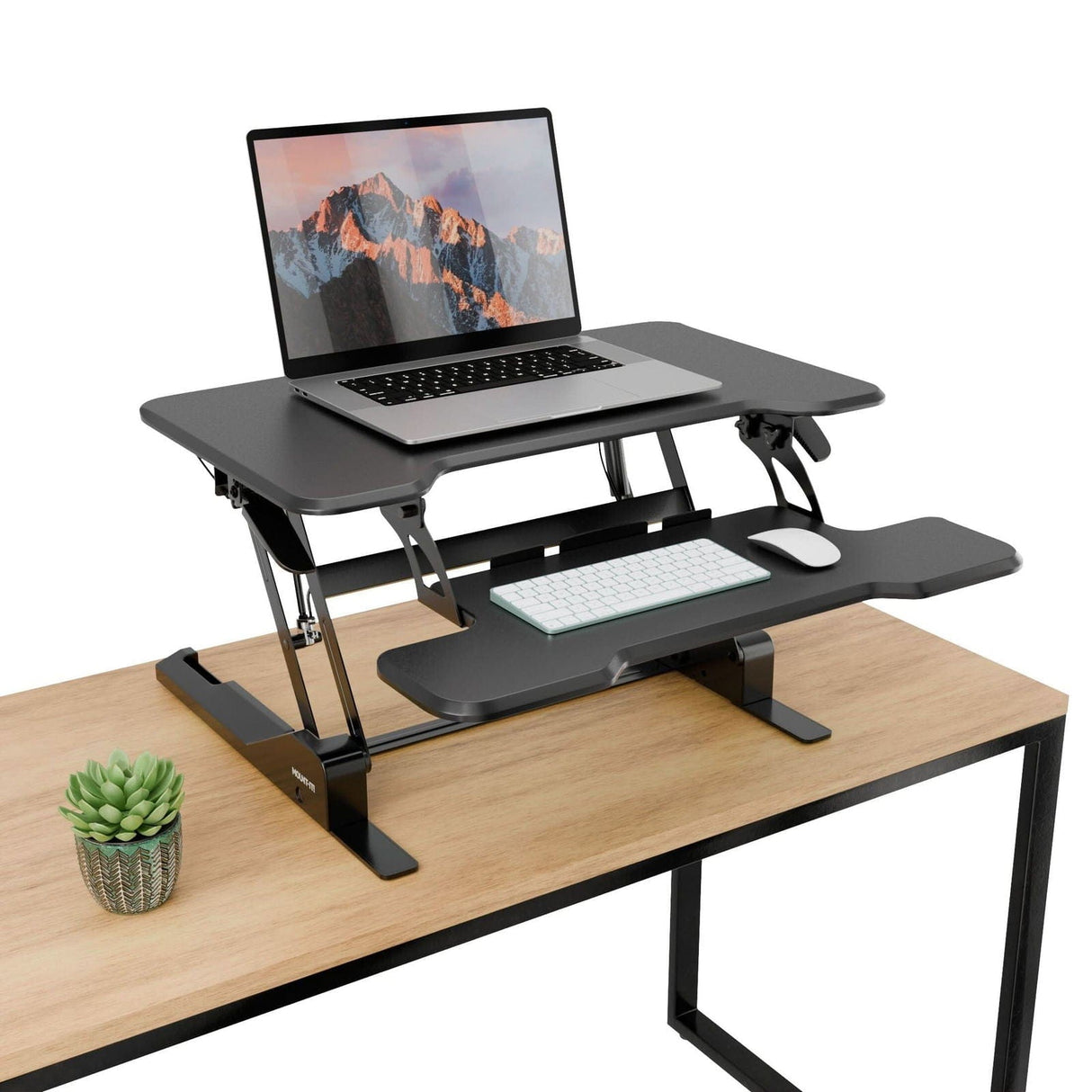 Desk Converters - Compact Standing Desk Converter with 30" Desktop - Mount-It! -