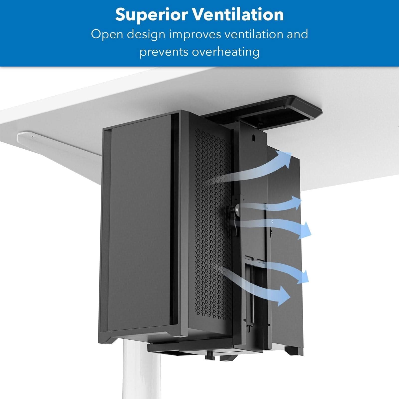 Deluxe CPU Mount with Sliding Track - Mount-It!