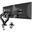 Monitor Mount - Dual Monitor Desk Mount with Gas Spring Arms - Mount-It! - MI-1882BLK