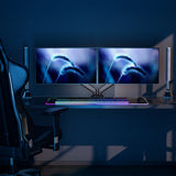 Monitor Mount - Dual Monitor Desk Mount with Gas Spring Arms - Mount-It! - MI-1882BLK