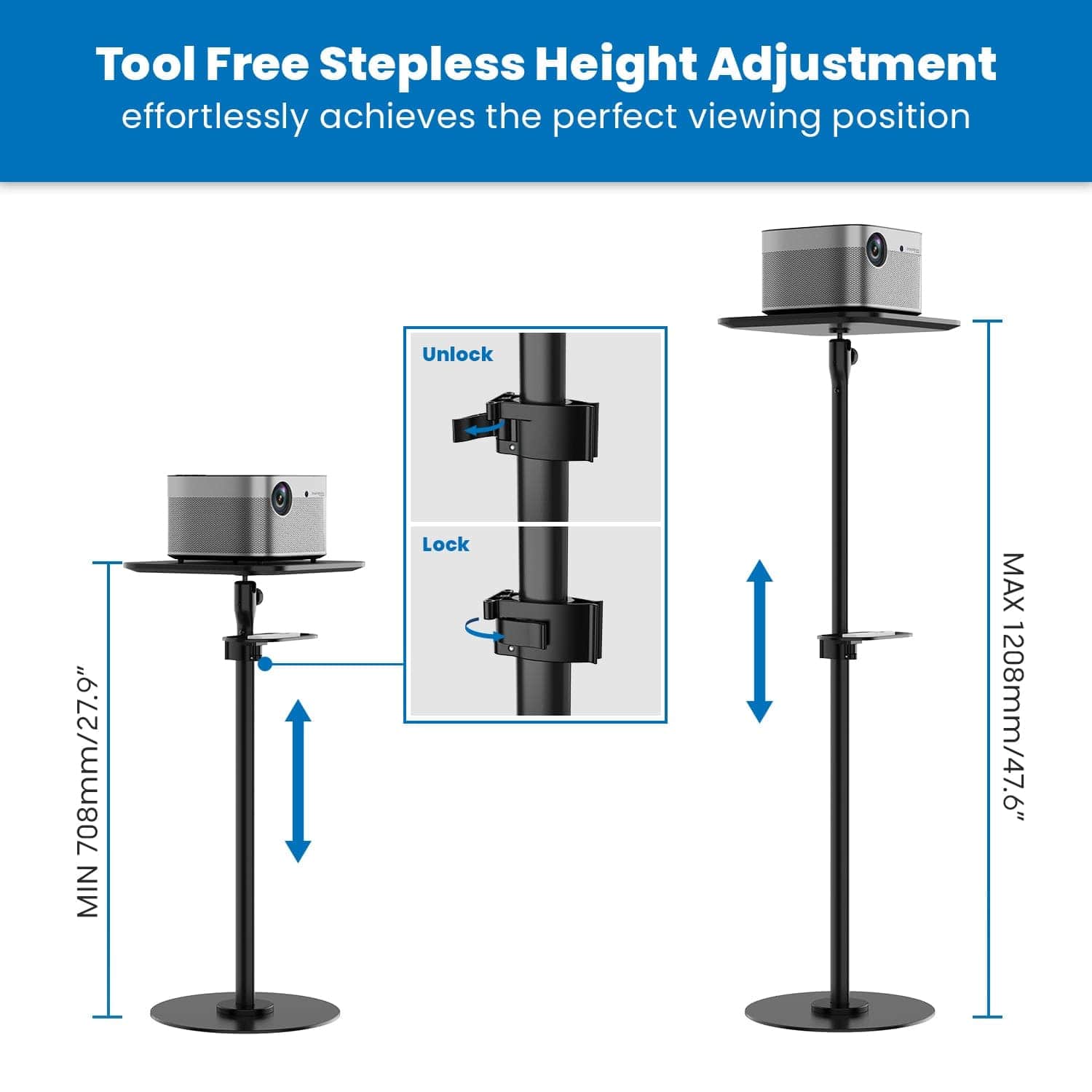 Mount-It! Dual Use Projector Stand - Thumbnail 3