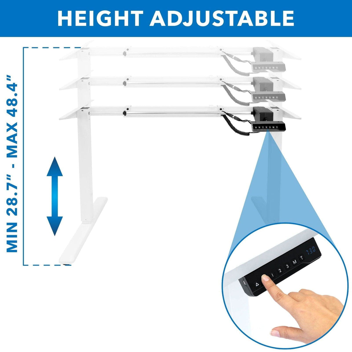 Desk Frame - Electric Sit-Stand Desk Frame - Mount-It! -