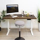 Standing Desk - Electric Standing Desk with 55" Tabletop - White Base - Mount-It! -