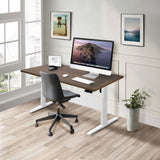 Standing Desk - Electric Standing Desk with 55" Tabletop - White Base - Mount-It! -