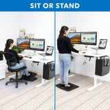 Standing Desk - Electric Standing Desk with 55" Tabletop - White Base - Mount-It! -