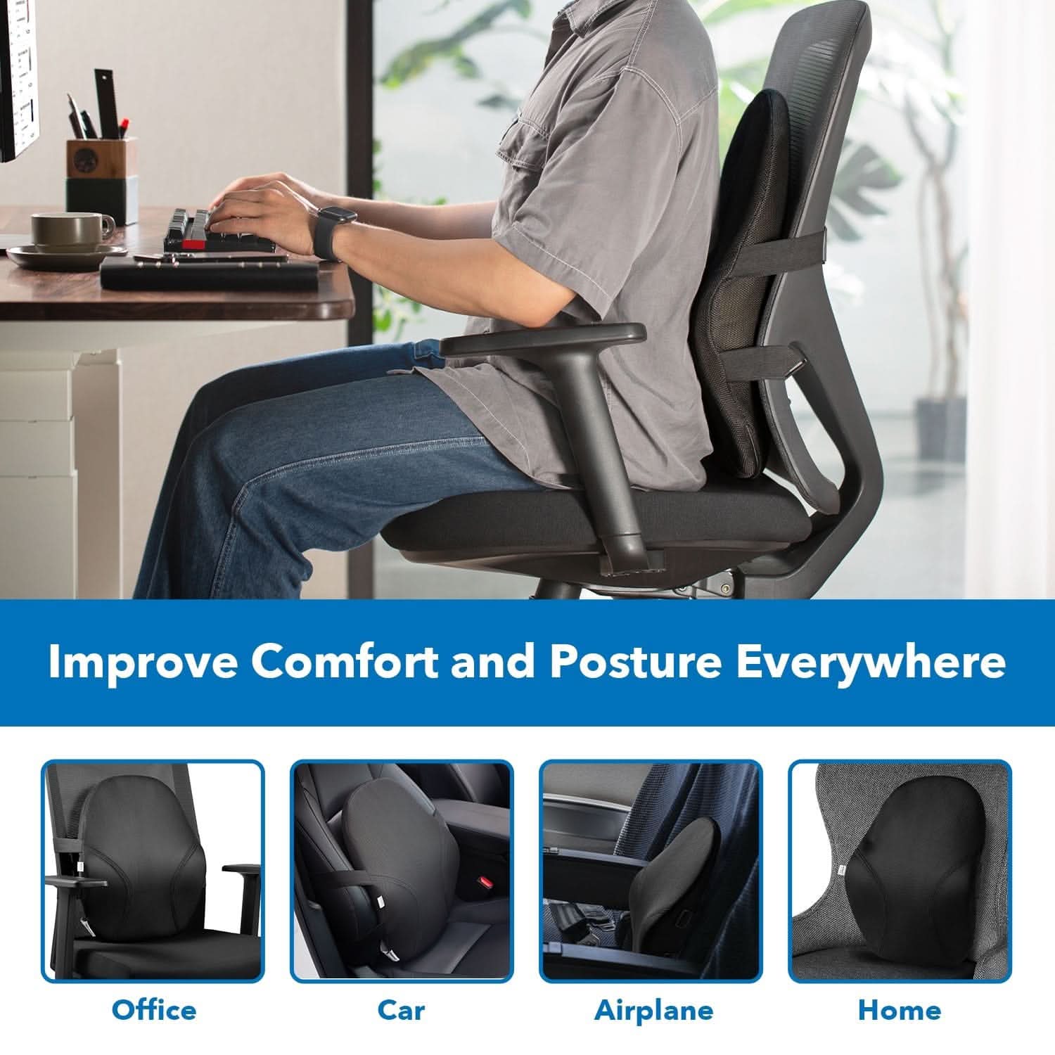 Mount-It! Ergo Collection Lumbar Support MI-1107 - Thumbnail 4