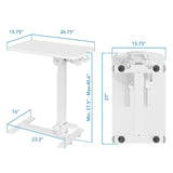 Mobile Standing Desk - Foldable Rolling Overbed Table - Mount-It! - MI-8046