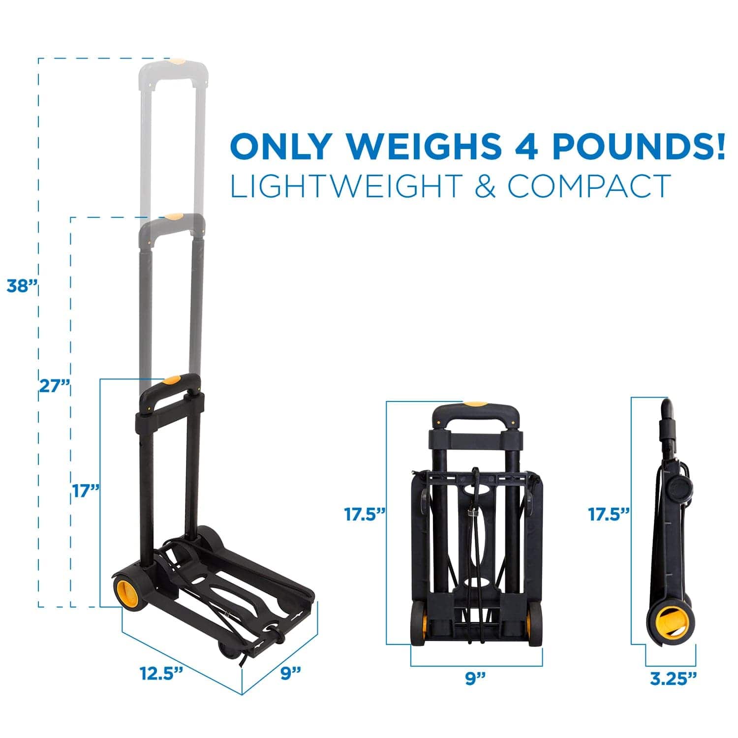 Mount-It! Luggage Cart and Dolly MI-912 - Thumbnail 5