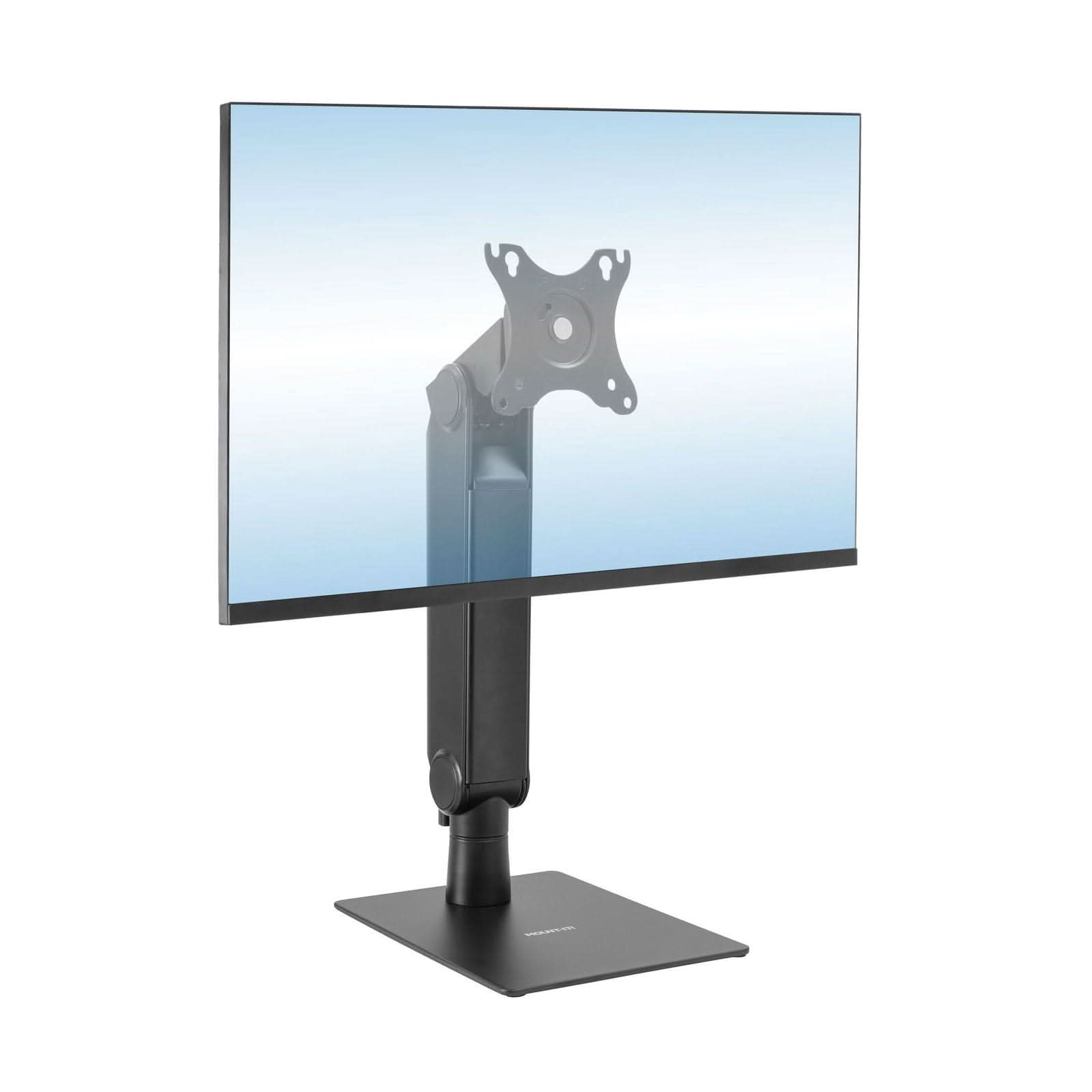 Mount-It! Freestanding Monitor Arm With Height Adjustment for monitors up to 32" | holds up to 17.6 lbs | MI-2757 - Thumbnail 4