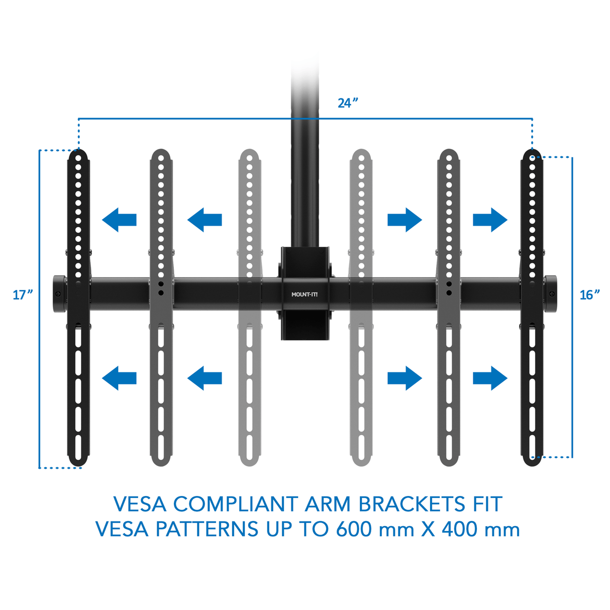 TV Mount - Full Motion Ceiling TV Mount - Mount-It! -
