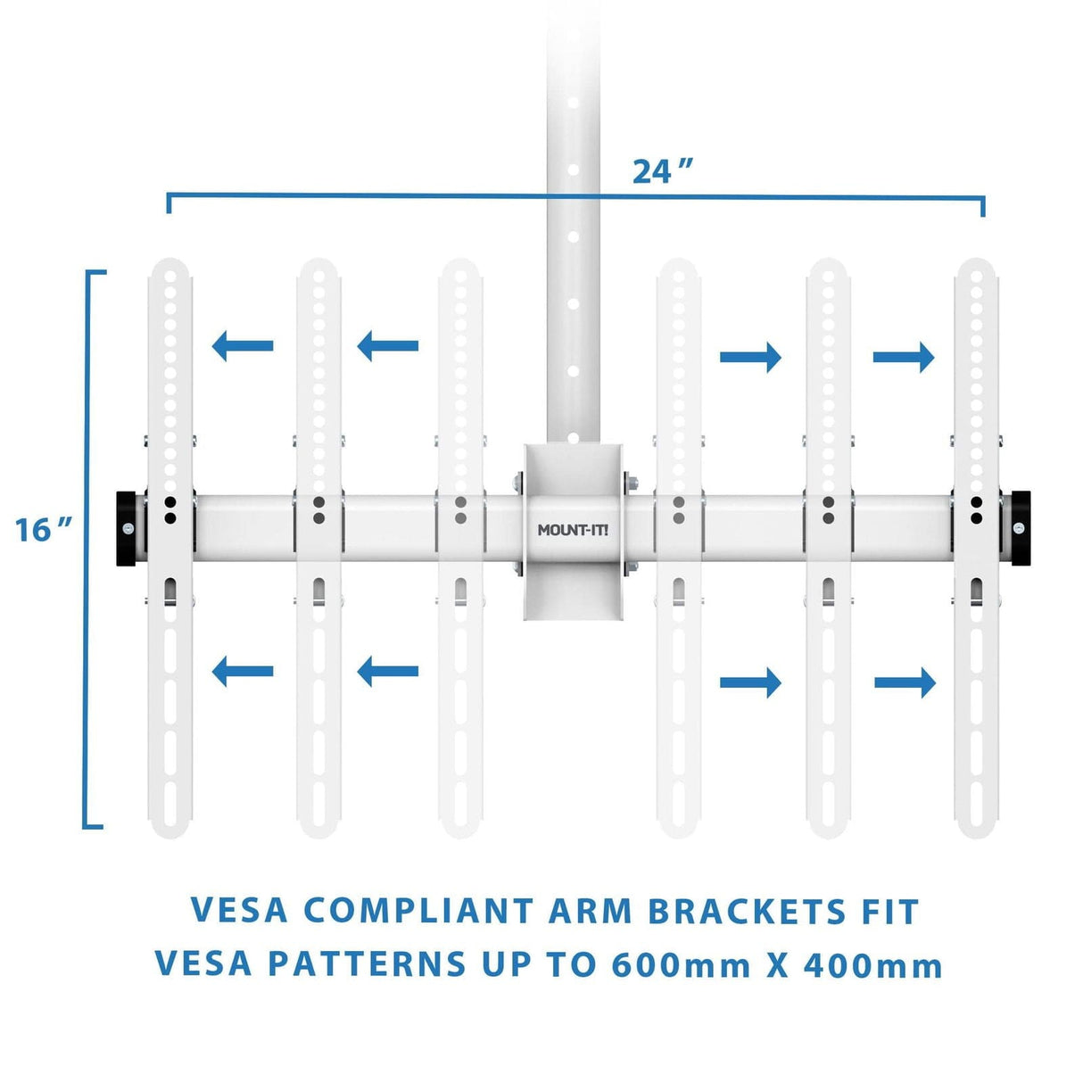 TV Mount - Full Motion Ceiling TV Mount with Long Extension - Mount-It! -