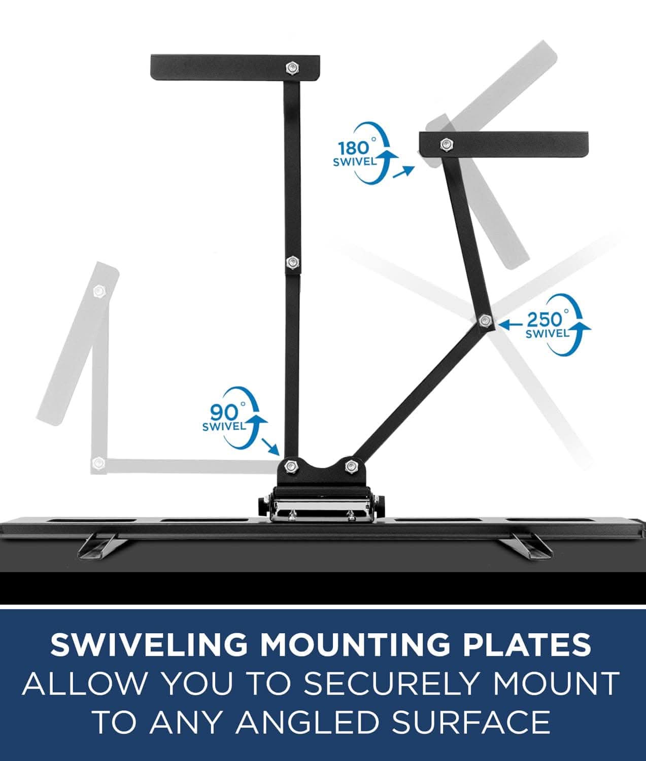 Mount-It! Full Motion Corner TV Mount for 40" to 65" TVs | holds up to 132 lbs | MI-369B - Thumbnail 3