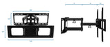 TV Mount - Full Motion Dual Arm TV Wall Mount - Mount-It! - MI-3990