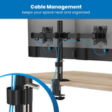 Monitor Mount - Full Motion Dual Monitor Desk Mount - Mount-It! -