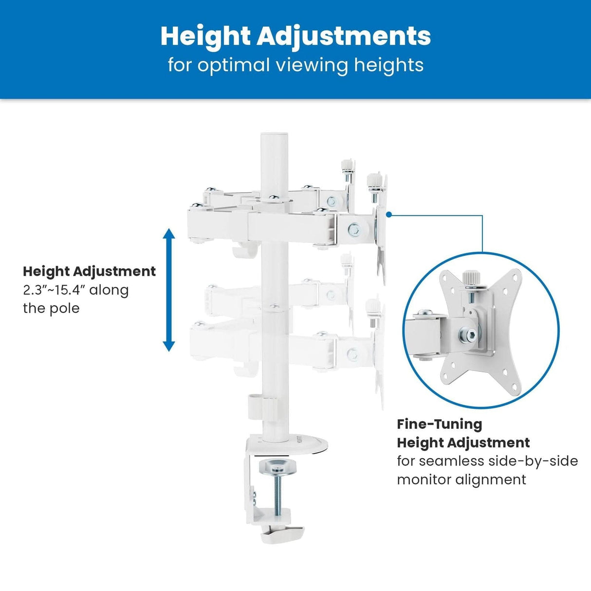 Monitor Mount - Full Motion Dual Monitor Desk Mount - Mount-It! -