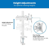 Monitor Mount - Full Motion Dual Monitor Desk Mount - Mount-It! -