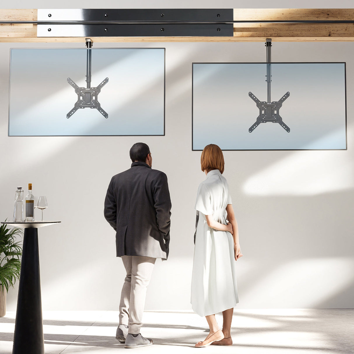 TV Mount - Full Motion Height Adjustable Ceiling TV Mount - Mount-It! - MI-511